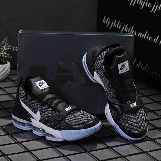 Lebron James XVI Men Shoes Black Gray-2